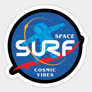 Space Surf (Cosmic Vibes) Sticker